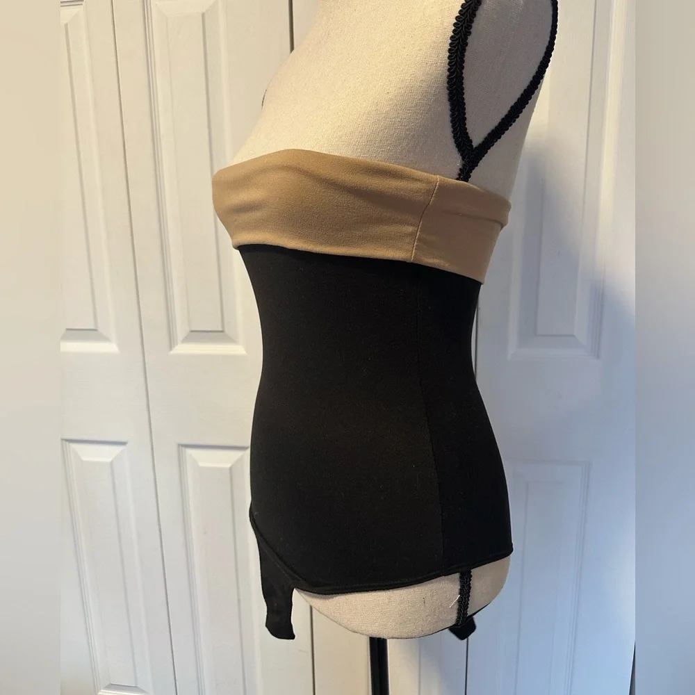 Sexy Black Stretchy Sleeveless Tube Top Bodysuit / Size Small NWOT - Picture 5 of 14